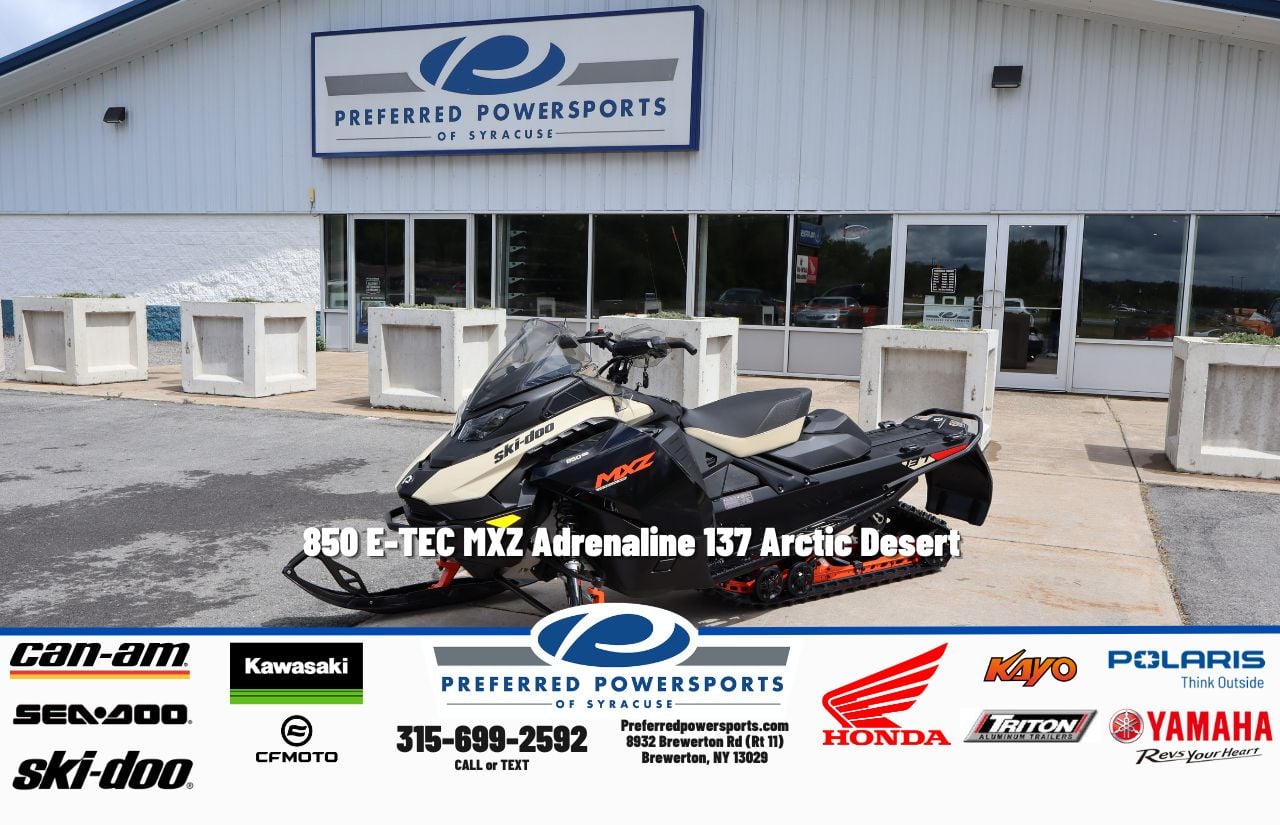 New SkiDoo 850 ETEC MXZ Adrenaline 137 Arctic Desert 2027 for sale