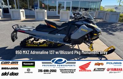 BOATZON | SkiDoo 850 MXZ Adrenaline 137 w Blizzard Pkg Monument Grey 2026