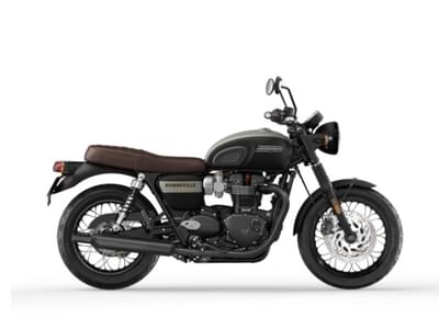 BOATZON | Triumph Bonneville T120 Black Gold Line Matt Saphire Black  Matt Silver Ice 2022