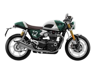 BOATZON | Triumph Speed Twin 1200 Cafe Racer Edition Aluminium silver  Competition green 2026