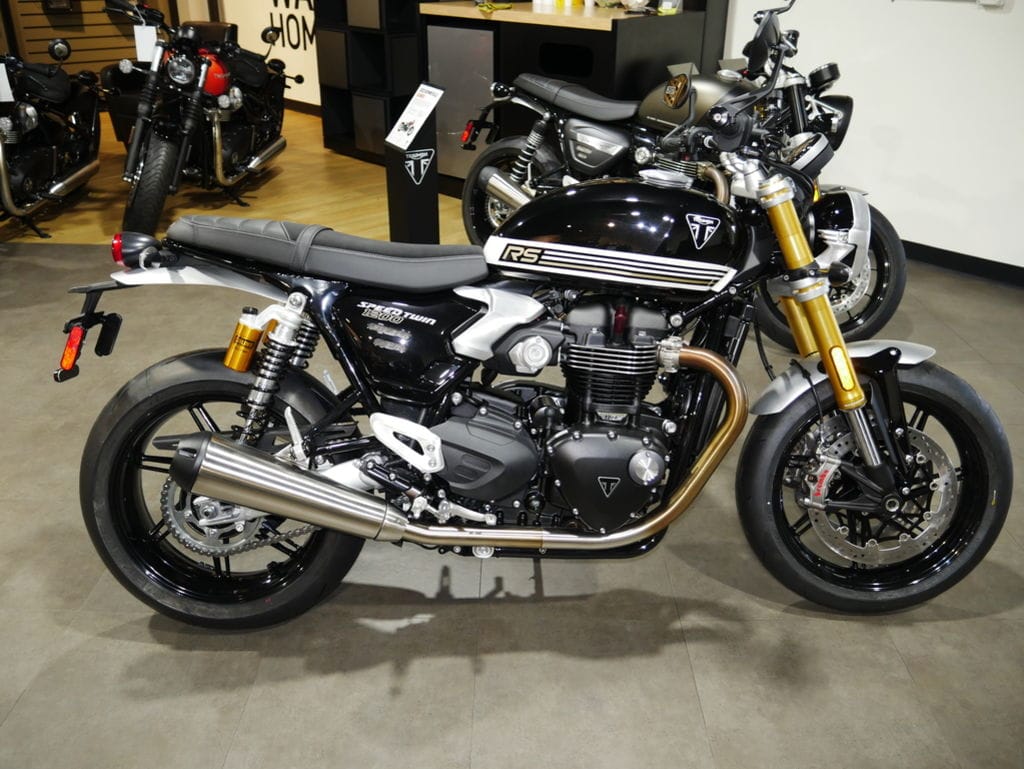 New Triumph Speed Twin 1200 RS Sapphire Black 2025 for sale in