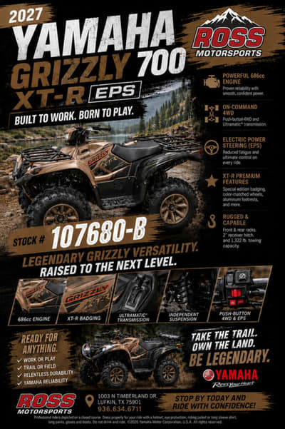 BOATZON | Yamaha GRIZZLY EPS XTR 2027