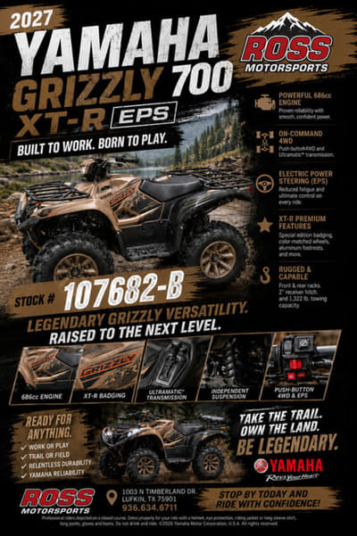 BOATZON | Yamaha GRIZZLY EPS XTR 2027