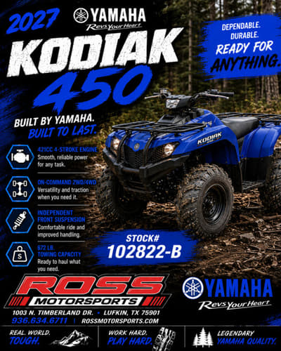 BOATZON | Yamaha KODIAK 450 2027