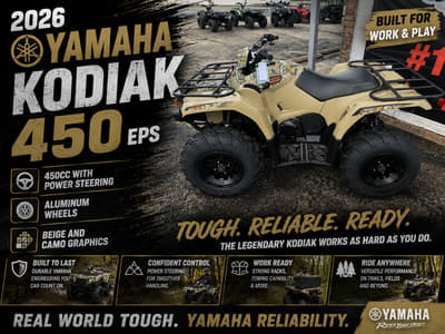 BOATZON | Yamaha Kodiak 450 EPS Fall Beige w Realtree Edge 2026 BOATZON | Yamaha Kodiak 450 EPS Fall Beige w Realtree Edge 2026