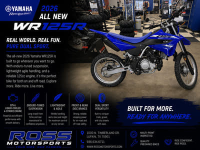 BOATZON | Yamaha WR125R 2026