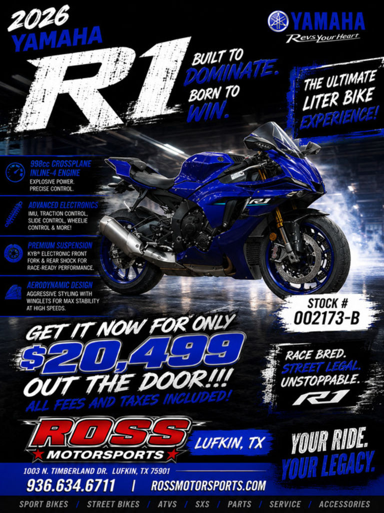 2026 Yamaha YZFR1 - Sold Boat