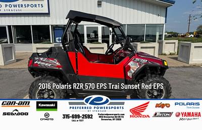BOATZON | 2016 Polaris RZR 570 EPS Trai Sunset Red EPS