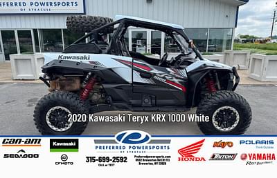 BOATZON | 2020 Kawasaki Teryx KRX 1000 Metallic Moondust White Metallic Onyx Black