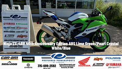 BOATZON | 2024 Kawasaki Ninja ZX4RR 40th Anniversary Edition ABS Lime GreenPearl Crystal WhiteBlue