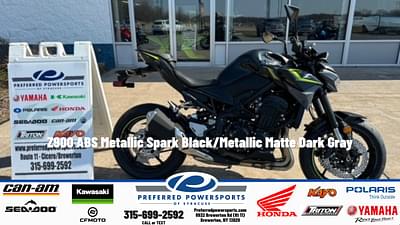 BOATZON | 2024 Kawasaki Z900 ABS Metallic Spark BlackMetallic Matte Dark Gray