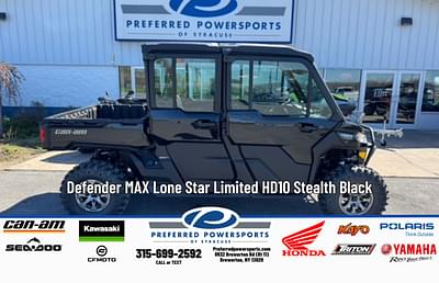 BOATZON | 2025 CanAm Defender MAX Lone Star Limited HD10 Stealth Black