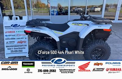 BOATZON | 2025 CFMOTO CForce 500 4x4 Pearl White BOATZON | 2025 CFMOTO CForce 500 4x4 Pearl White