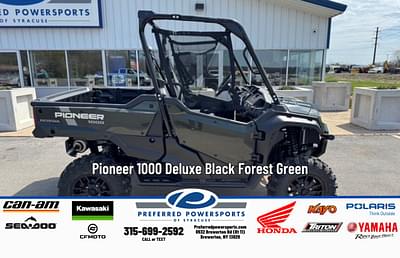 BOATZON | 2025 Honda Pioneer 1000 Deluxe Black Forest Green