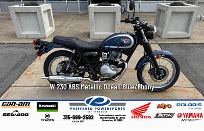BOATZON | 2025 Kawasaki W 230 ABS Metallic Ocean BlueEbony