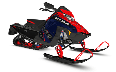 BOATZON | 2025 Polaris 9R INDY XCR 136  MIDNIGHT BLUE METALLICINDY RED