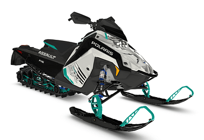 BOATZON | 2025 Polaris 9R Switchback Assault 146  Ghost White MetallicRad Green