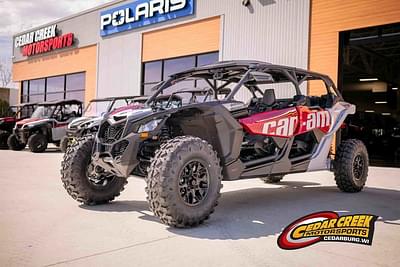 BOATZON | Can-Am® Maverick X3 MAX DS Turbo Fiery Red  Hyper Silver 2025