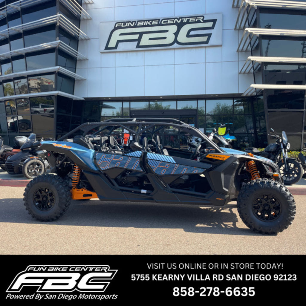 New Can-Am® Maverick X3 MAX DS Turbo RR Scandi Blue Orange Crush