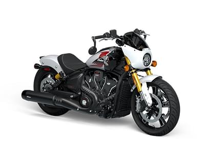 BOATZON | Indian Motorcycle® 101 Scout Ghost White Metallic with Graphics 2025