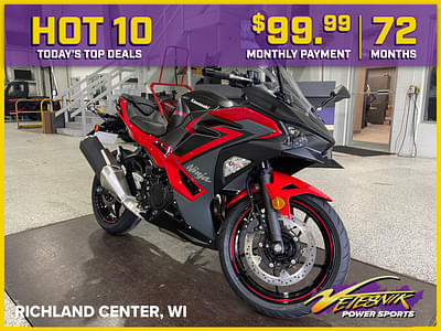 BOATZON | Kawasaki Ninja 500 ABS Passion RedMetallic Flat Spark Black 2025