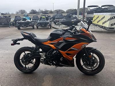 BOATZON | Kawasaki Ninja 650 ABS Candy OrangeMetallic Spark Black 2019