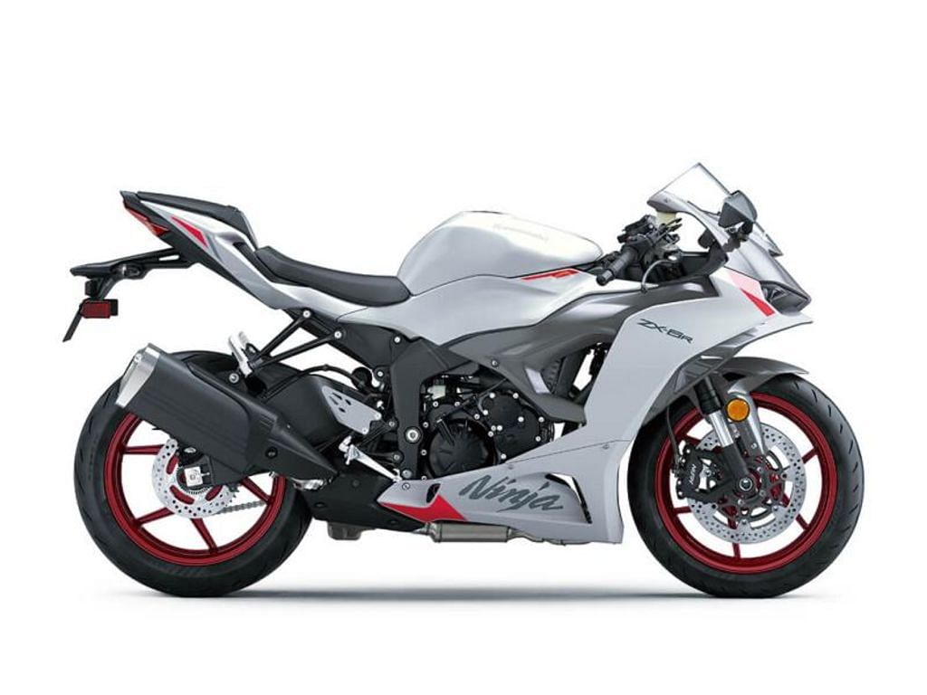 バーゲンで Used WhiteMetallic Robotic Pearl ABS ZX6R Ninja Kawasaki パーツ