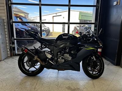 BOATZON | Kawasaki Ninja ZX6R Metallic Matte Twilight BlueMetallic Diablo Black 2022