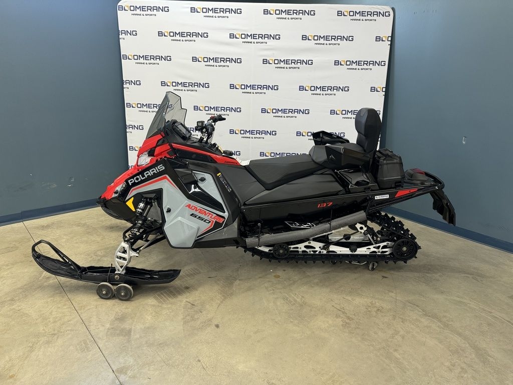 Polaris® 650 Indy Adventure 137 Storm Gray  Indy Red 2025