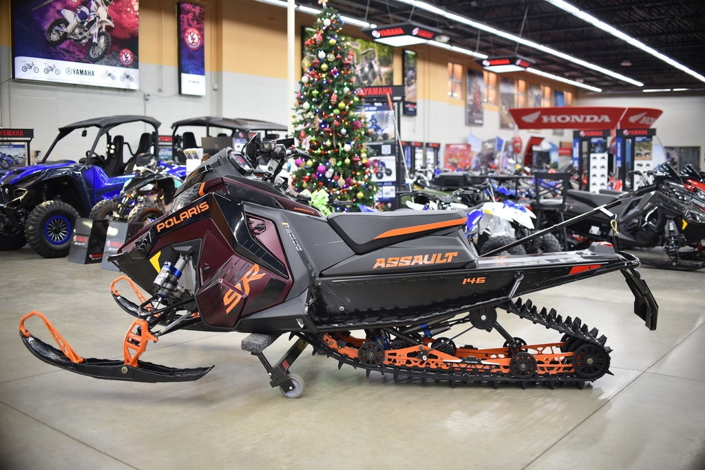 2025 Polaris® 9R Switchback Assault 146 Matte Dark Cherry  Gloss Black - Sold Boat