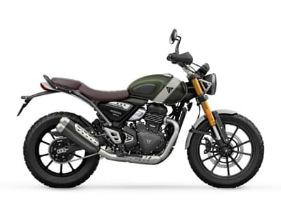 BOATZON | Triumph Scrambler 400 X Matte Khaki Green  Fusion White 2025