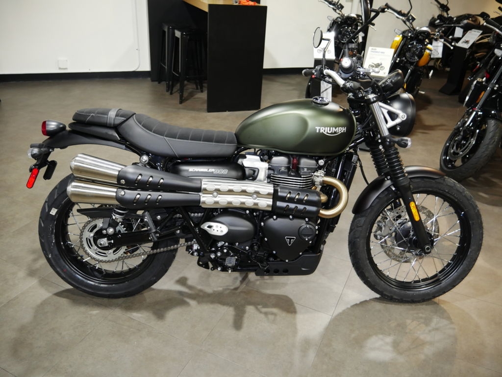 2024 Triumph Scrambler 900 Matte Khaki Green - Sold Boat