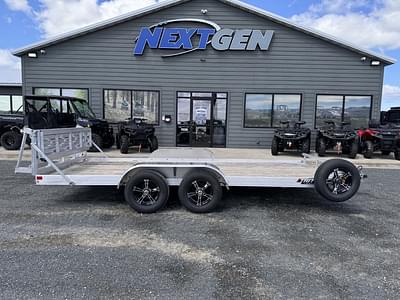 BOATZON | 2024 Triton Trailers 16 FT TANDEM AXLE UTILITY TRAILER PLANK DECK BI FOLD RAMP