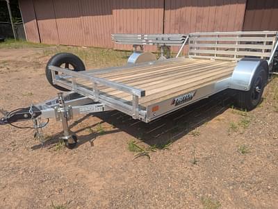 BOATZON | 2025 Triton TNFIT1281BP6193 FIT 1281PLANK FLOOR UTILITY TRAILER BI FOLD RAMP