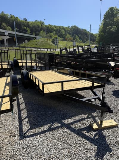 BOATZON | PJ Trailers 7X18GW2BRK TANDEM WOOD W GATE 2026